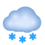 구름과 눈 이모티콘 icon