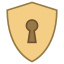 Escudo com fechadura icon