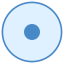 Cercle avec point icon