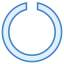 Cercle ouvert icon