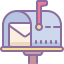 Caixa de correio com carta icon