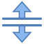 Vertikal teilen icon