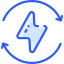 Segno del triangolo energetico icon