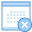 Calendar Delete icon