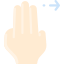 Três dedos icon