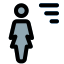 Sort the document from left side businesswoman portal icon