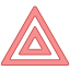 Avertissement de danger clignotant icon