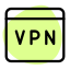 Virtual private network for secure web browsing experience icon