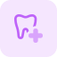 Dentistry Specialty Hospital isolated on a white background icon