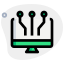 Least latency connectivity on a desktop class computer icon