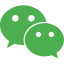 WeChat a Chinese multi-purpose messaging, social media and mobile payment app icon