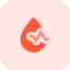 Blood saturation monitor isolated on a white background icon