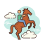 bockendes Pferd icon