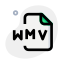 WMV is the compressed video format and media audio is the compressed audio format icon