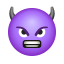 wütendes Gesicht mit Hörnern icon
