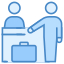 Banco del check-in icon