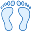 Empreintes pieds humains icon