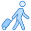 Passageiros com bagagem icon
