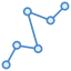 Ligne multipoint icon