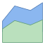 Flächendiagramm icon