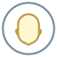 원으로 둘러싸인 사용자 중립 피부 유형-1-2 icon