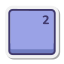 Superscript Two Key icon