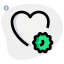 Coronavirus patient with a cardiovascular disease isolated on a white background icon