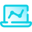 Laptop Analytic icon