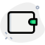 E-wallet logotype isolated on a white background icon