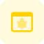 Maple leaf on isolated on a web browser icon