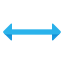 Redimensionner horizontallement icon