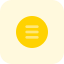 Hamburger menu list with parallel navigation button icon