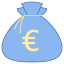 Bolsa de dinero de euros icon