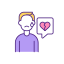 Broken Hearted Man Crying icon