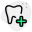 Dentistry Specialty Hospital isolated on a white background icon