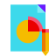 원형 차트 보고서 편집 icon