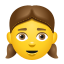 Mädchen-Emoji icon