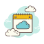 calendrier cloud icon