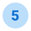 5 circulado icon