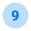 9 en círculo icon