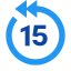 15 segundos Retroceder icon