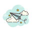 Papierflieger icon