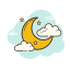 Luna luminosa icon