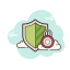 Зеленый щит безопасности icon