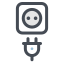 Wall Socket With Plug icon