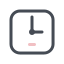 Orologio quadrato icon