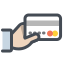 Carte en cours d'utilisation icon