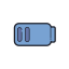 Halb aufgeladene Batterie icon