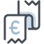 Euro de recebimento icon