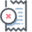 Receipt Declined icon